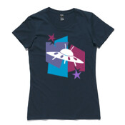 Flying saucer - Women's Wafer Boutique Fashion Tee by 'As Colour ' 