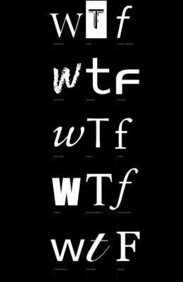 WTF - on black