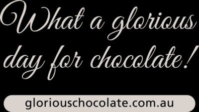 Glorious Chocolate beige tagline